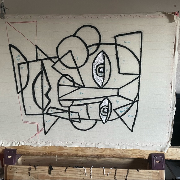 Handmade Tufted Rug - Picture 2 of 4